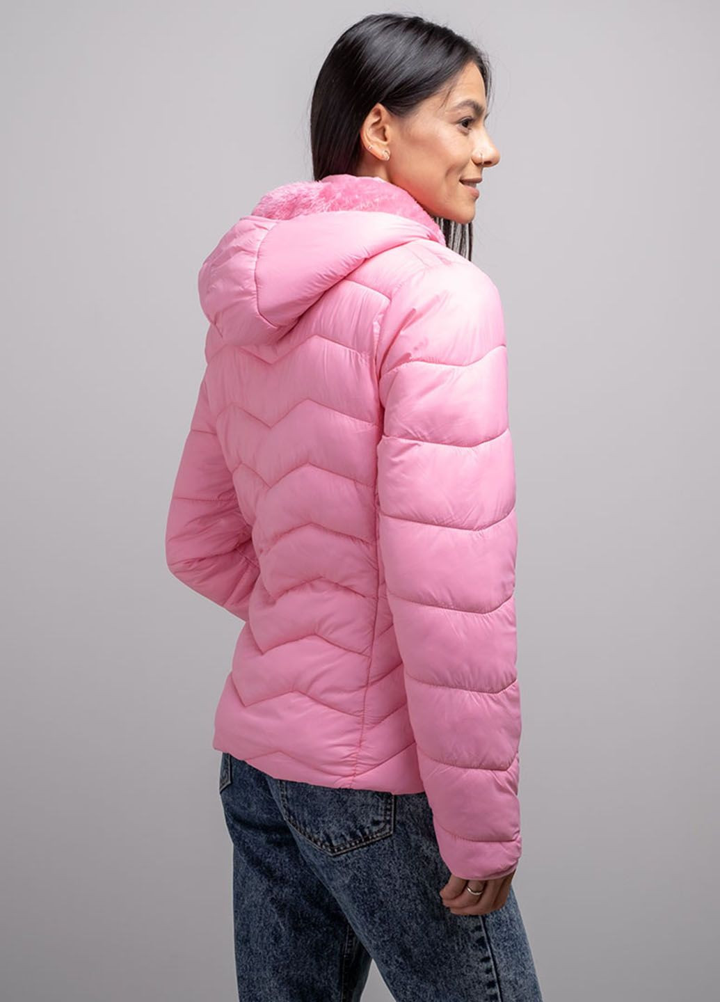 Рожева зимня куртка жіноча 341088 Power
