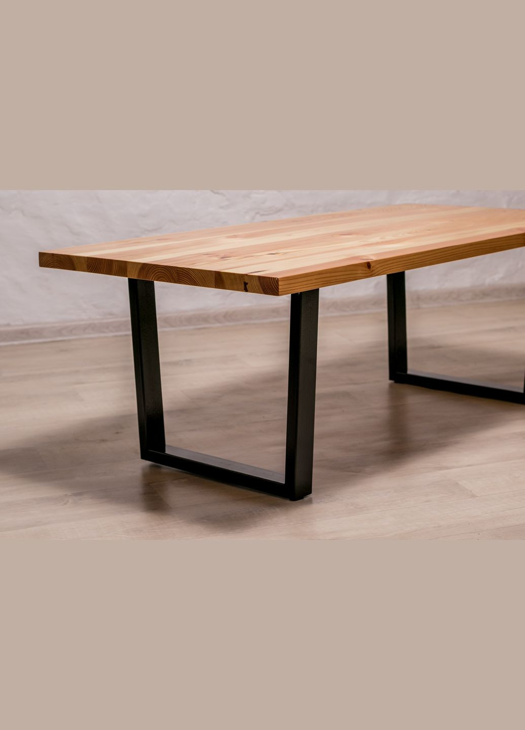 Кавовий стіл із прямокутними краями M (сосна) Сосновий столик для інтер'єру EcoWalnut (294342573)