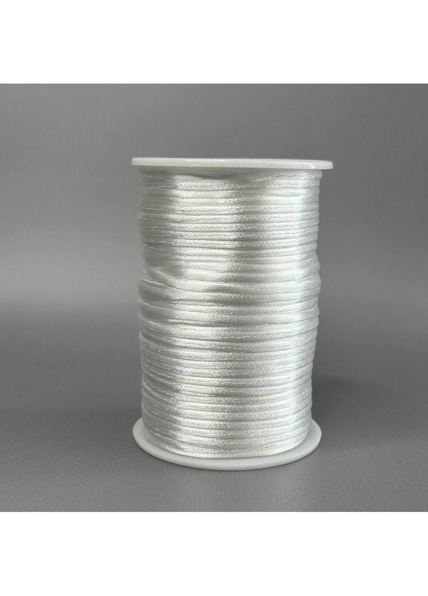 #19 Шнур корсетный (сатиновый, шелковый) 2мм, 100 ярдов-молоко No Brand (356509695)