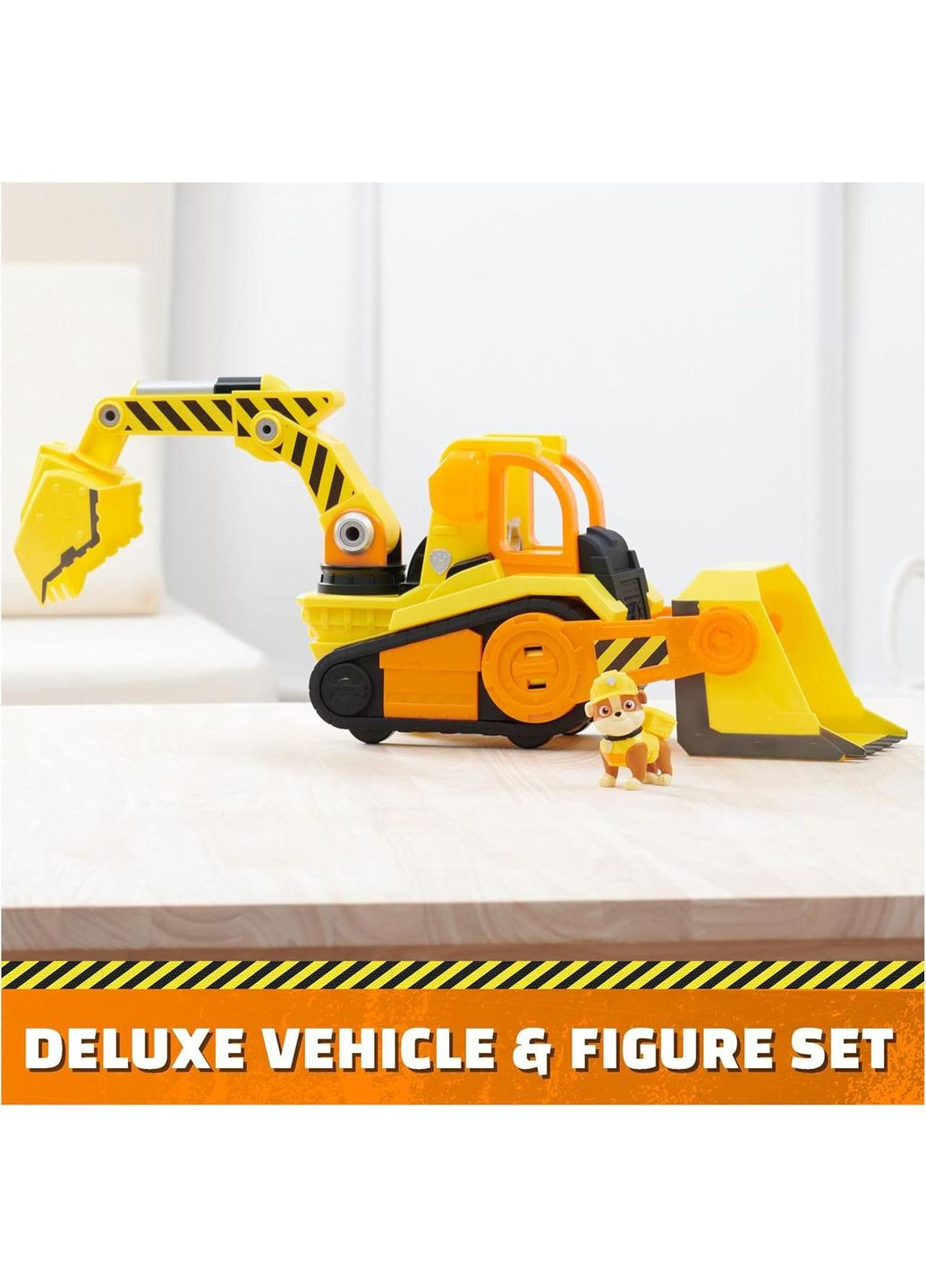 Щенячий патруль Кремез и команда Бульдозер и фигурка Кремеза Делюкс Paw Patrol Rubble & Crew Rubble’s Bulldozer Spin Master (365251666)