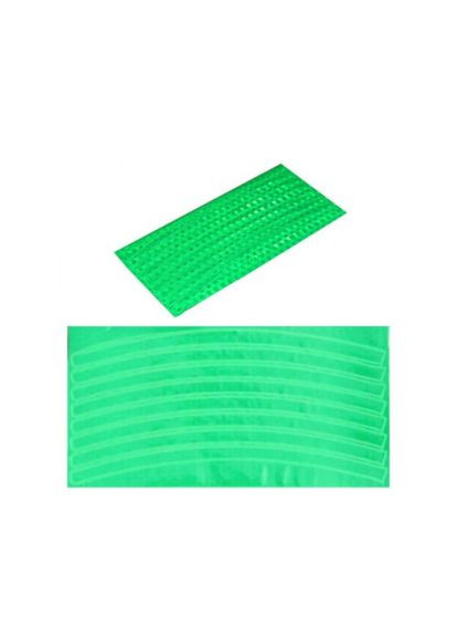 Світловідбиваючі наліпки на велосипед, зелені G-016 No Brand (317570762)