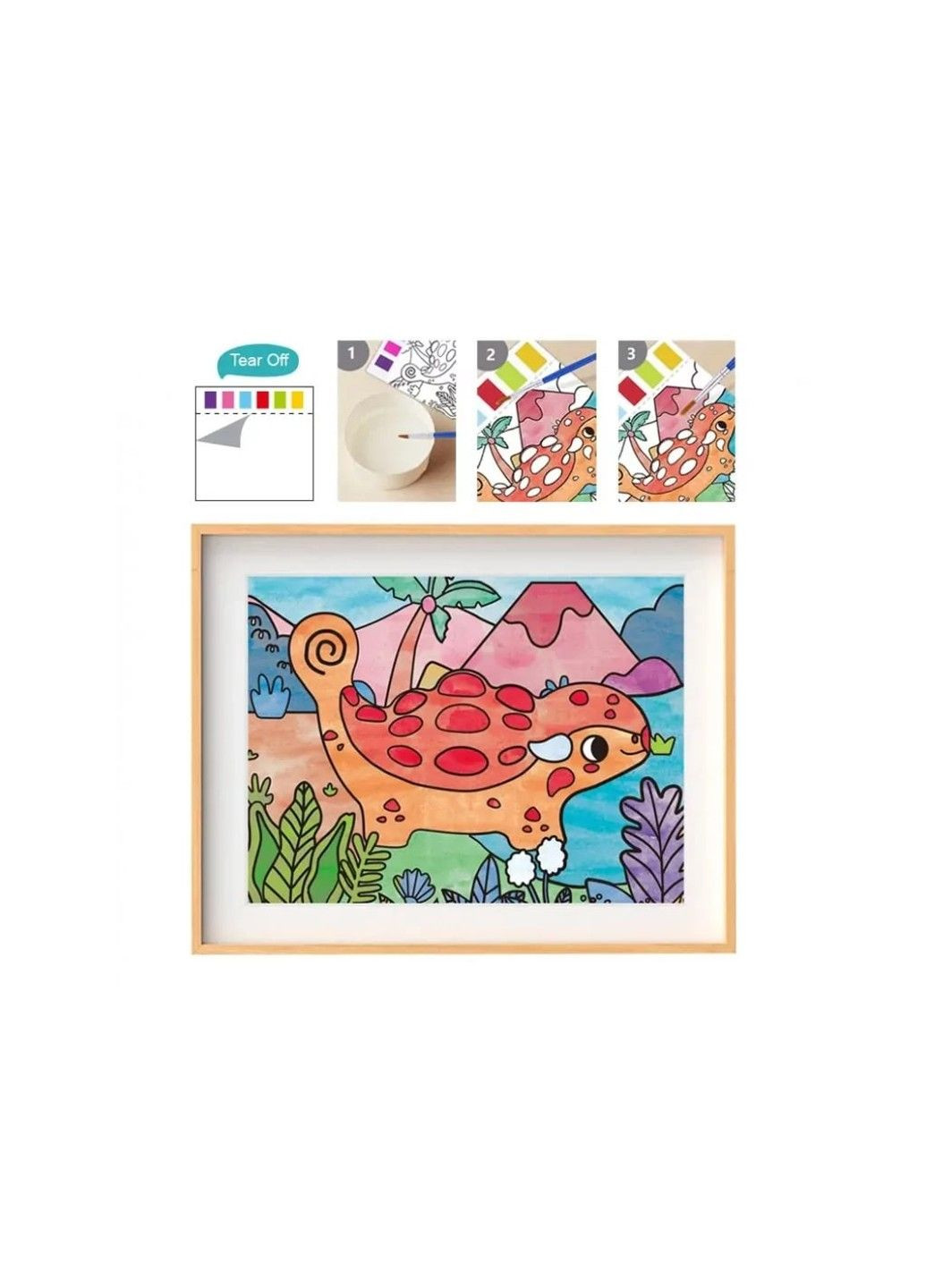 Розмальовки водні акварельні Динозаври LT 206 Tookyland (297514907)