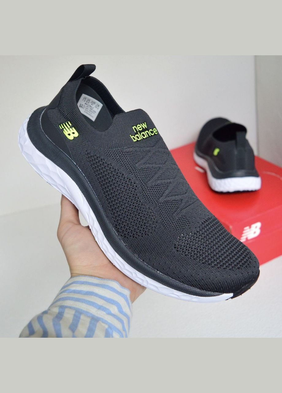 Сірі Літні кросівки чоловічі сірі з салатовим мокасини сітка текстильні легкі весняні літні низькі No Brand Мокасини