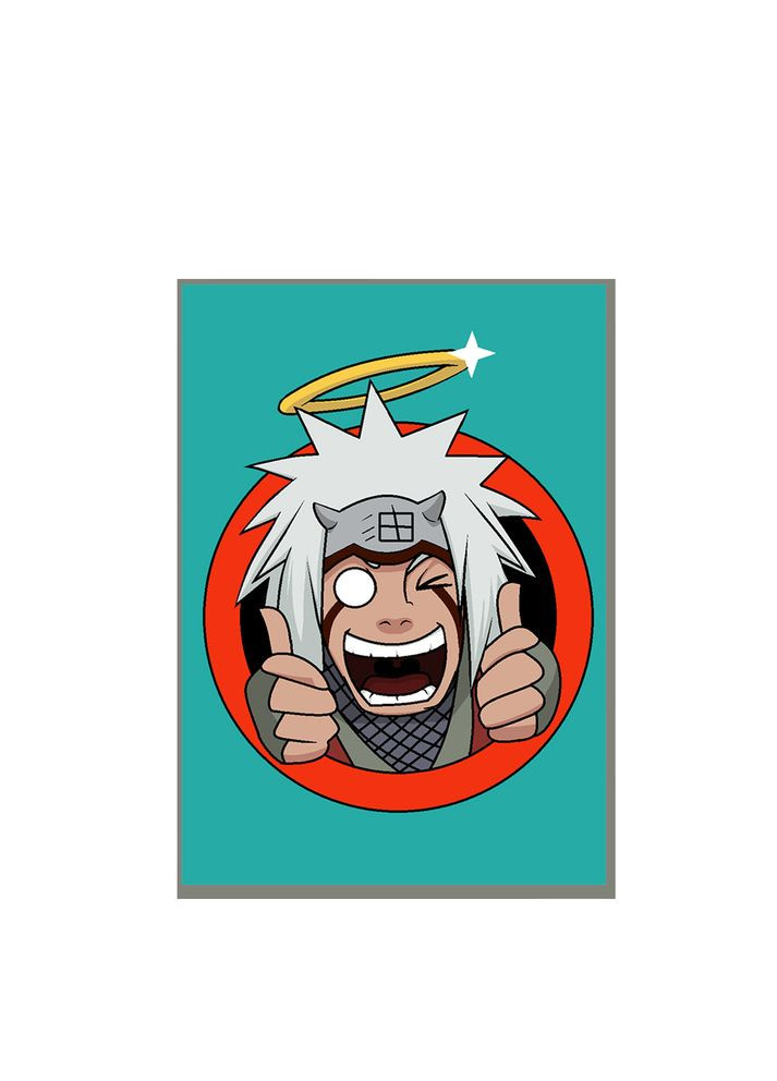 Постер плакат аніме Наруто Джирайя Naruto 42х29 см А3 (poster_0389) No Brand (327003194)