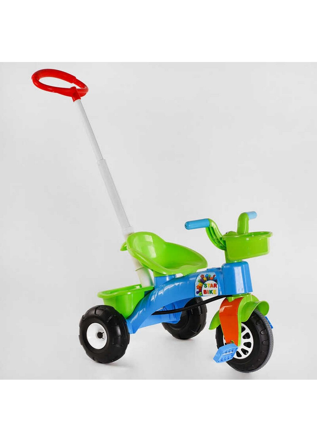Велосипед трехколесный детский с родительской ручкой От 3 лет Pilsan (289460378)