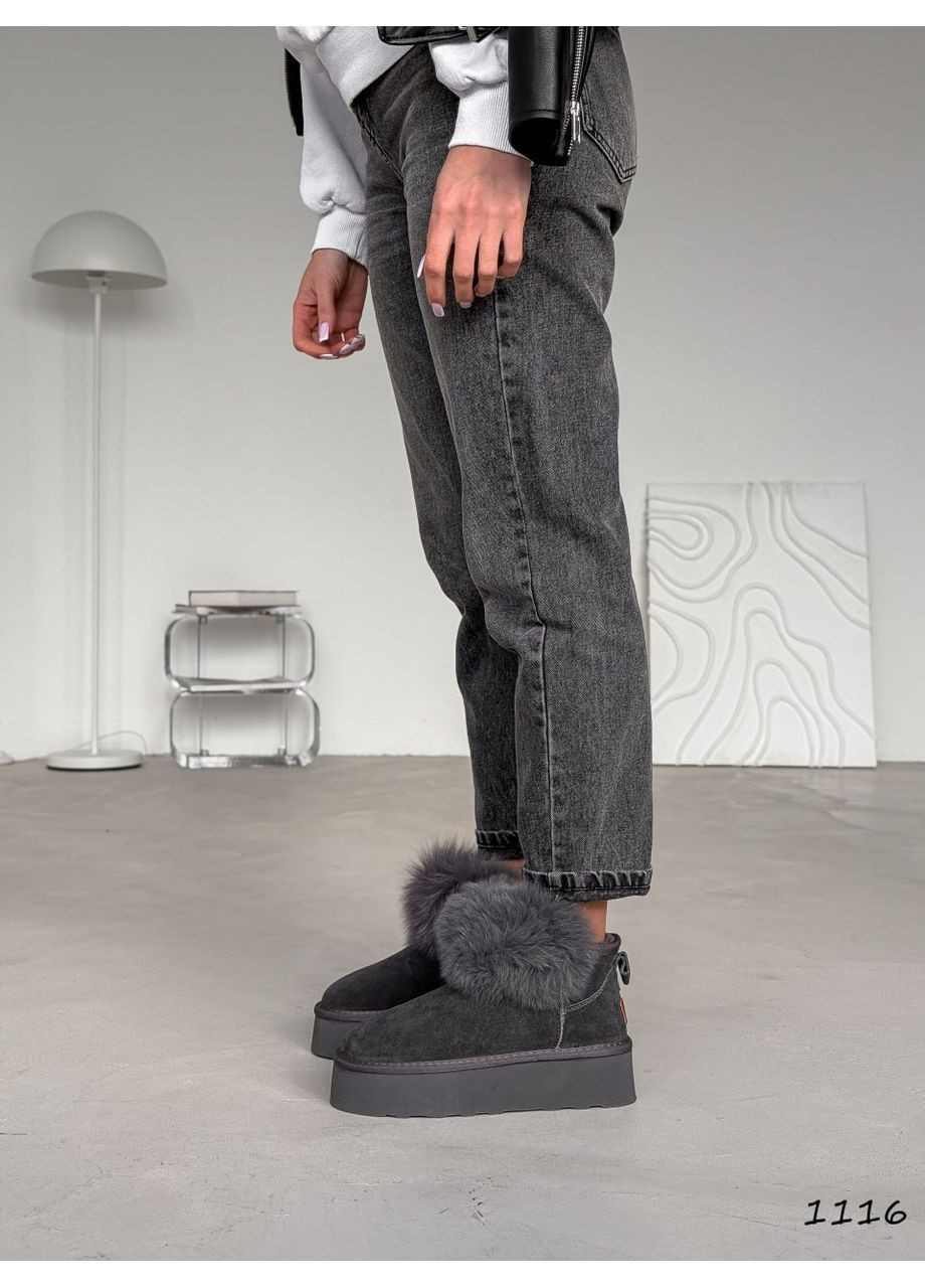 Серые угги No Brand (368556620)