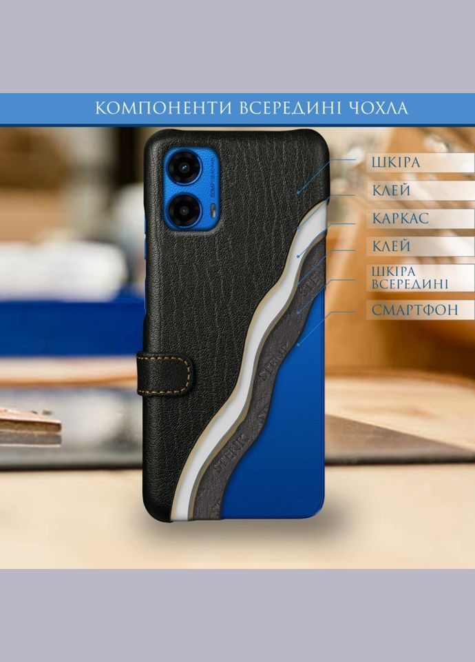 Чохол книжка Premium для Motorola Moto G45 Чорний (78315) Stenk (316651288)