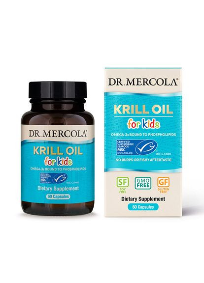 Жирные кислоты Krill Oil for Kids, 60 капсул Dr. Mercola (324418961)