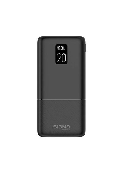 Павербанк Xpower SI20A2QL 20000 mAh внешний акб с дисплеем черный Sigma (293346549)