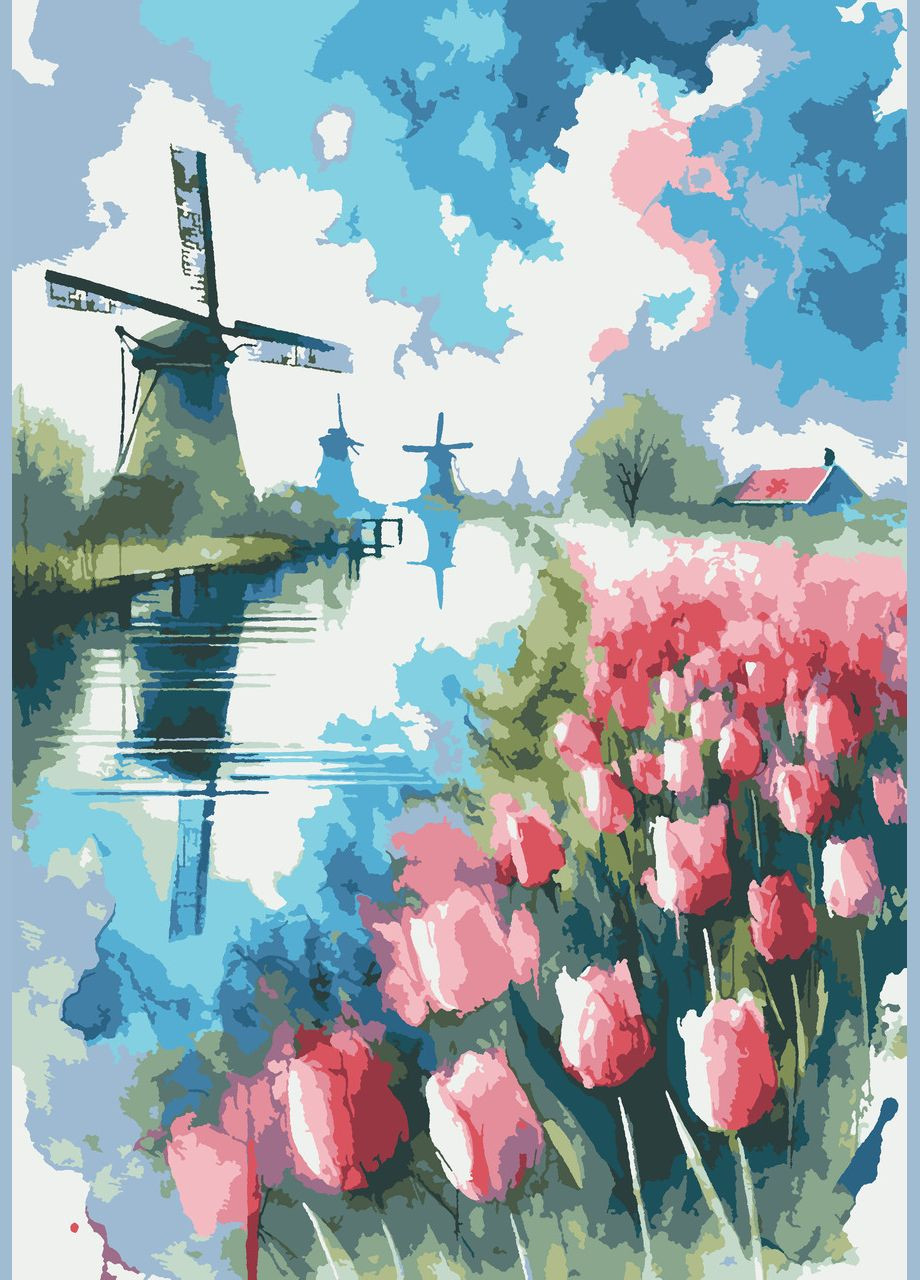 Картина по номерам Нидерланды 28x40 см (RB-1127) Riviera Blanca (331146345)