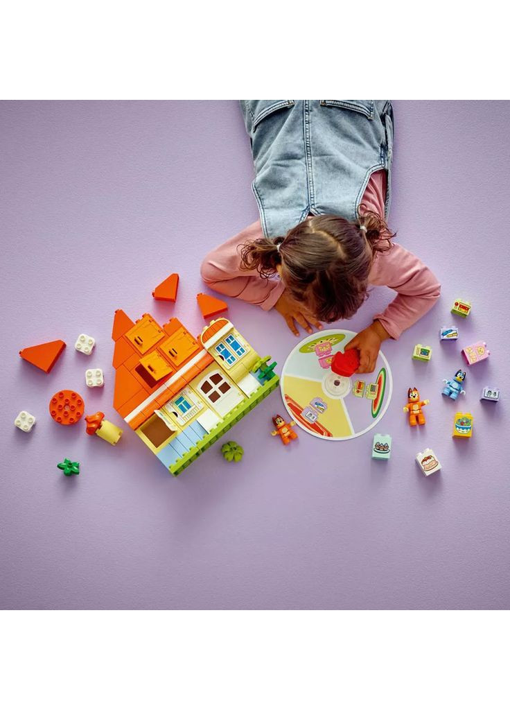 Конструктор Duplo Родинний дім Блуї із грою на запамʼятовування (10459) Lego (369674597)