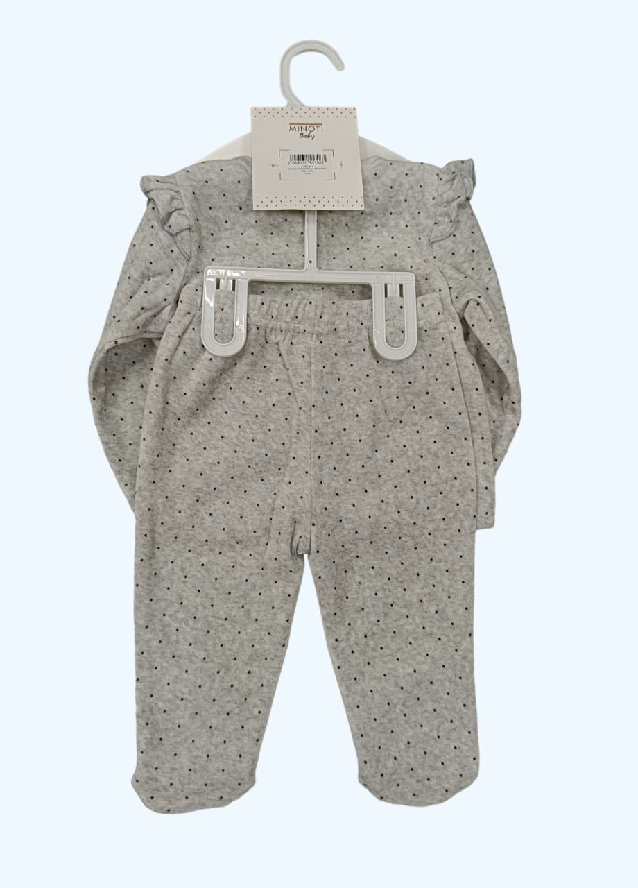 Светло-серый демисезонный костюмчик брючный Minoti