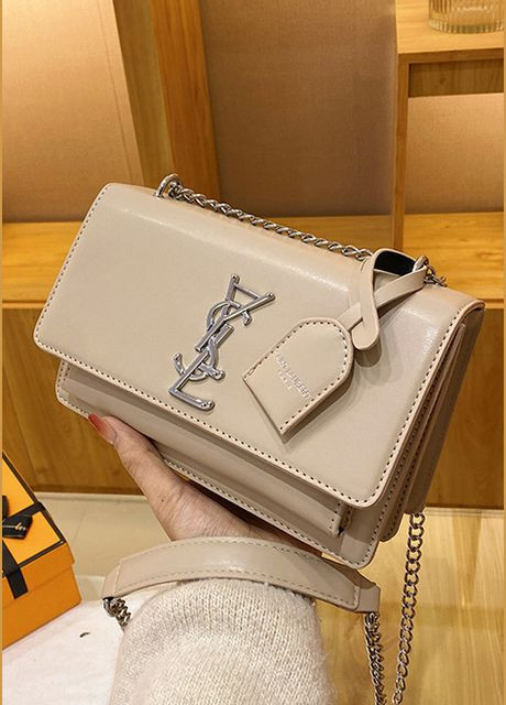 Жіноча сумка YSL крос-боді бежева No Brand (300364523)