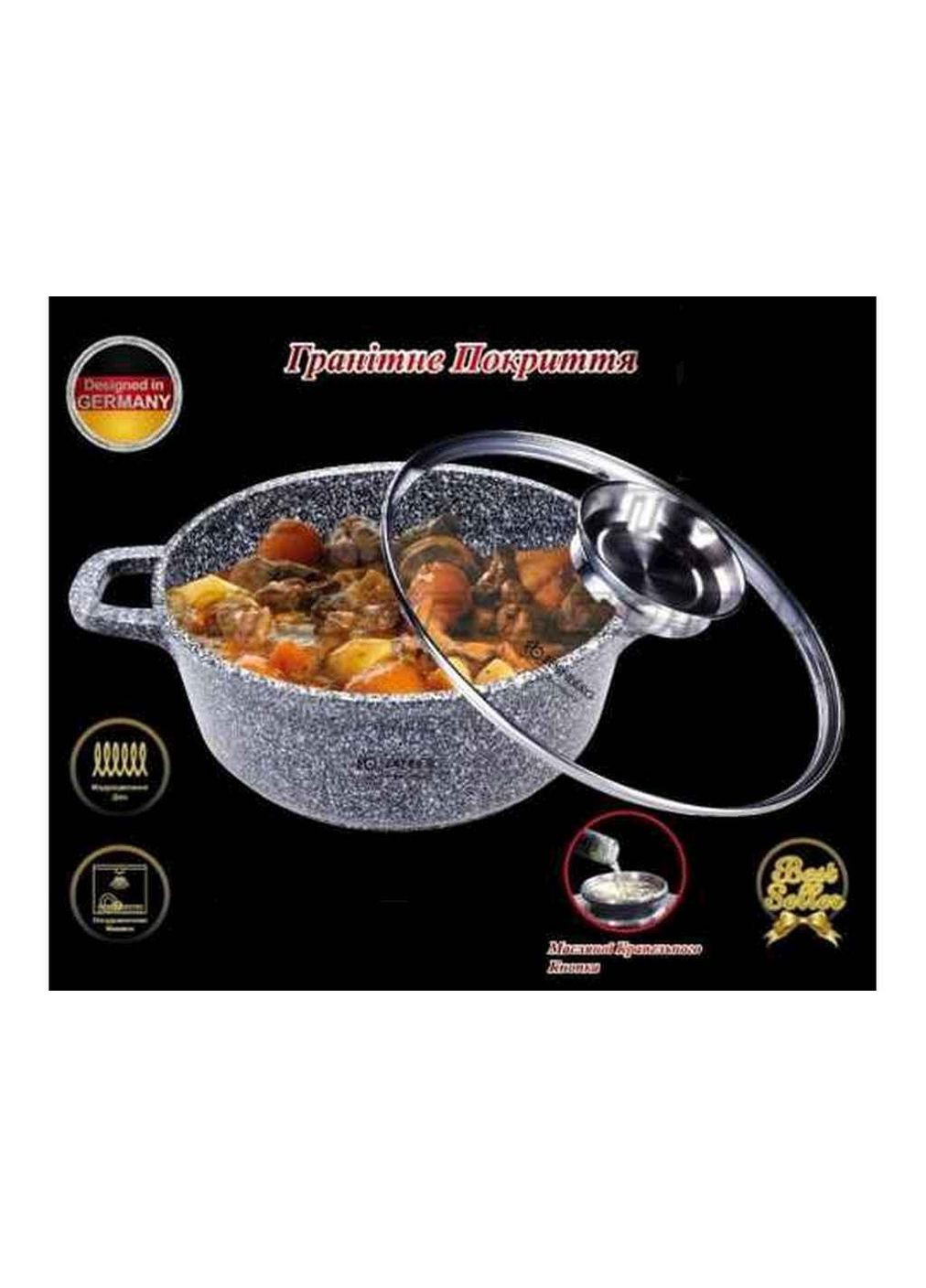 Казан ал. 3,3л гранітне покриття зі скл.кришкою ЕВ-3977 ТМ Edenberg (317353338)