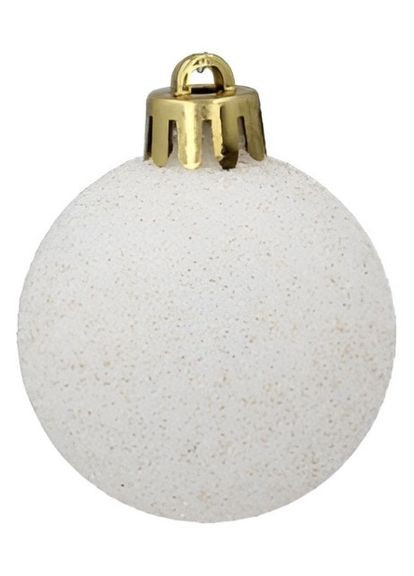 Елочные пластиковые шарики компл. 16шт, Ø 4см, золотистые и белые Chomik (366082193)