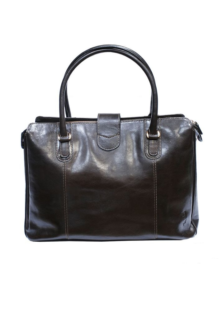 Ділова жіноча сумка з натуральної шкіри Italico 9715 moro Tony Perotti (303829975)