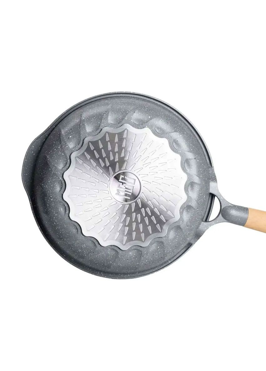 Алюмінієва сковорода 2,8 л, мармурове антипригарне покриття Ø 28 см, товсте дно MGC (360455355)