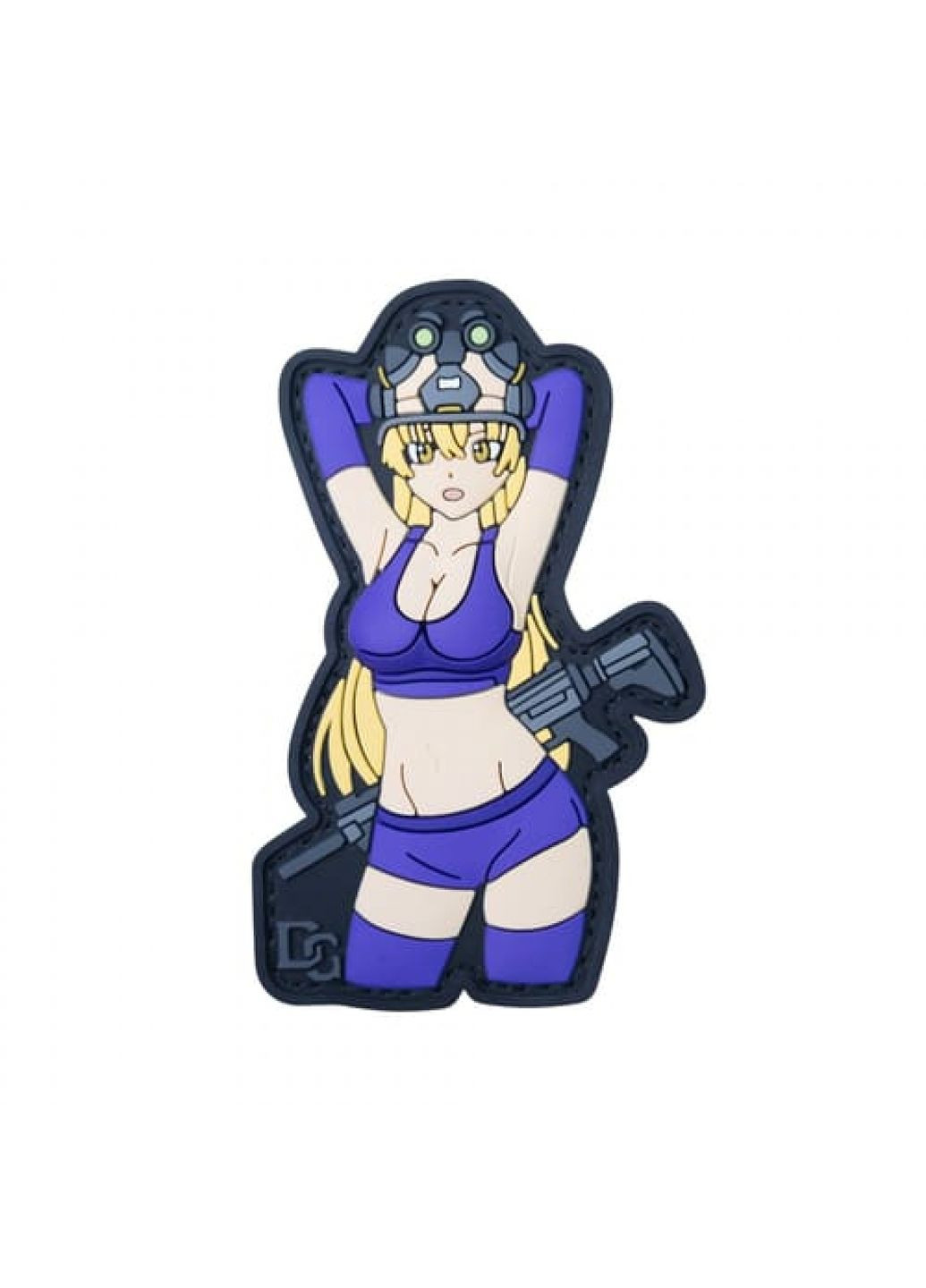 ПВХ Патч (шеврон) "Purple Waifu" Dobroznak (369402007)