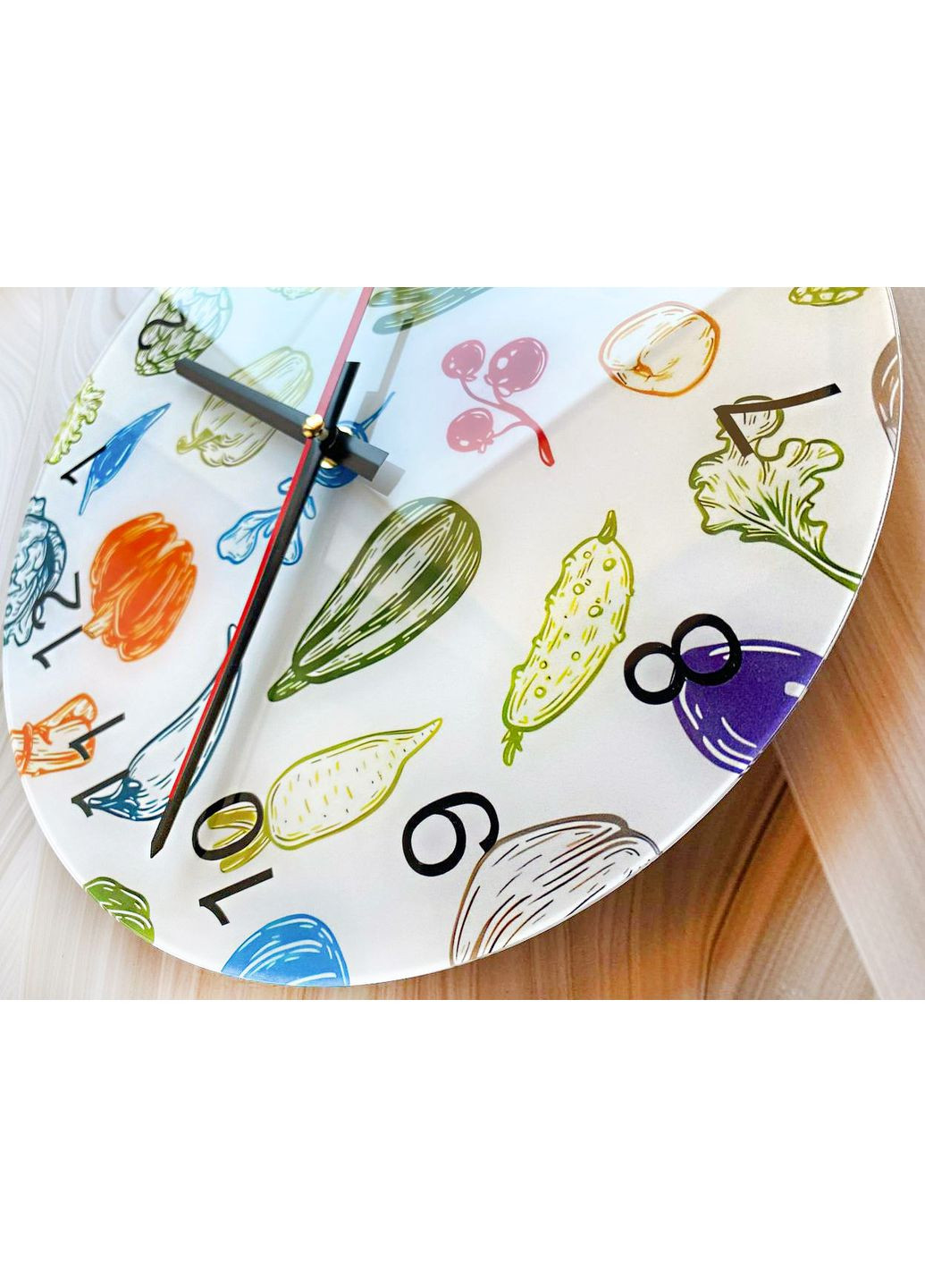 Годинник настінний Овочі. Фон Creative (360684182)