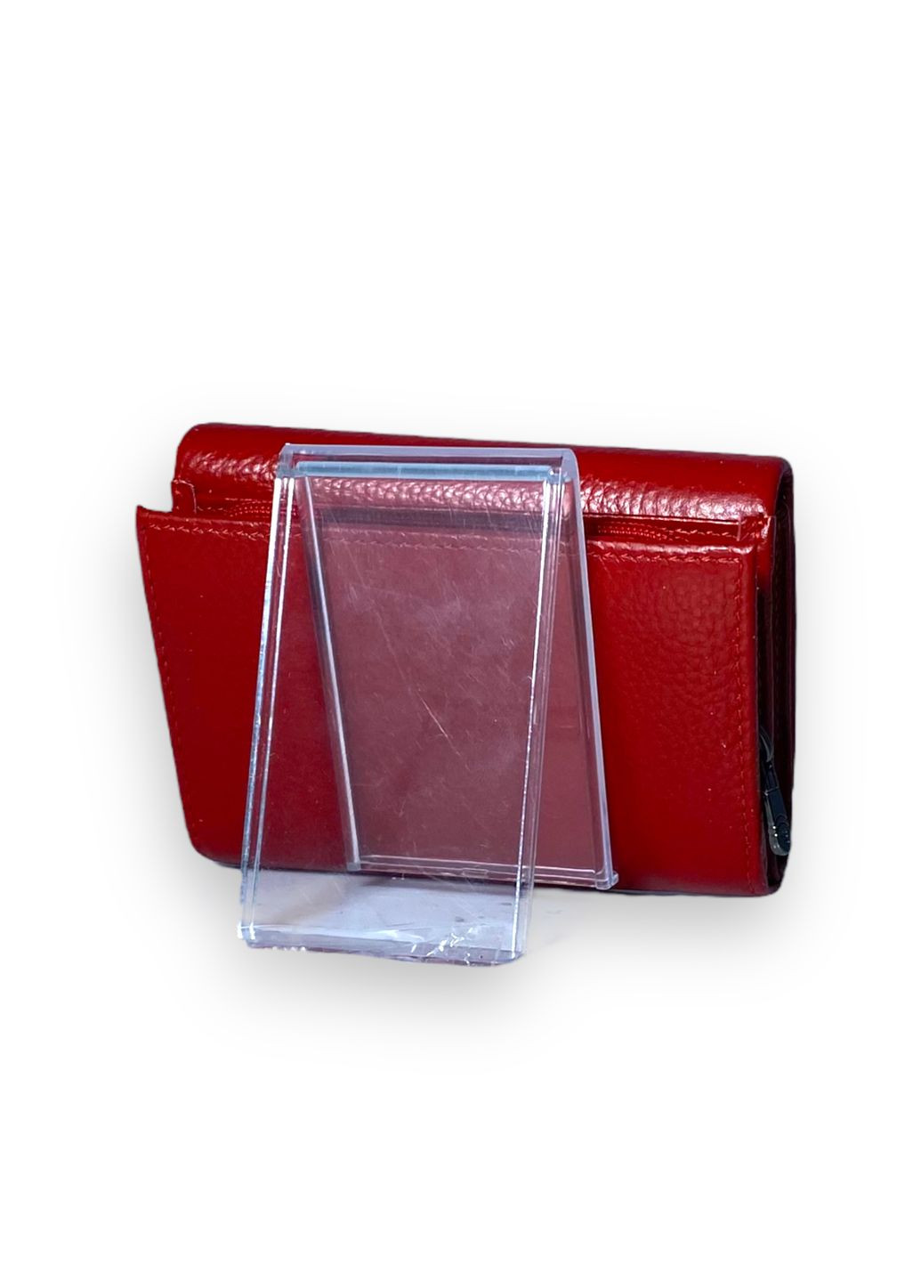 Гаманець жіночий натуральна шкіра 2 відділи 6 осередків для карток розмір: 11.5*9*4 см червоний Cardinal (266911765)