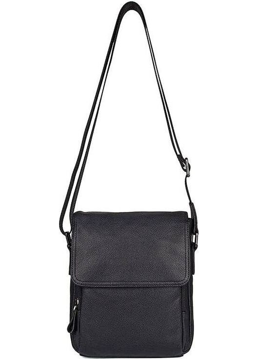 Сумка 14545 из натуральной кожи Черная Vintage (331910601)