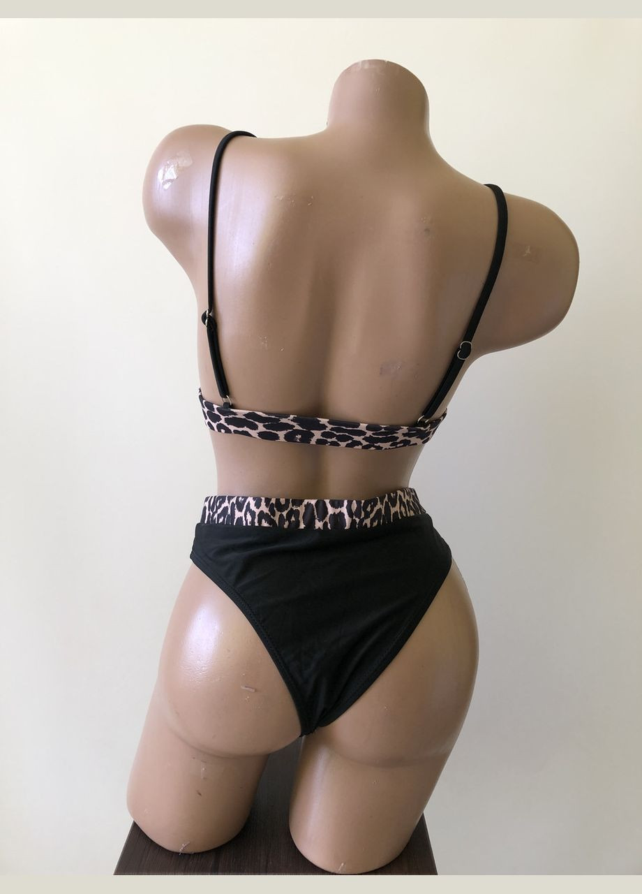 Черный демисезонный женский раздельный купальник (арт.6039) No Brand