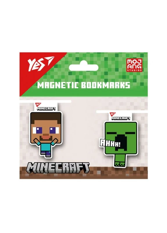 Закладки магнітні "Minecraft Creeper", 2 шт Yes (391488659)