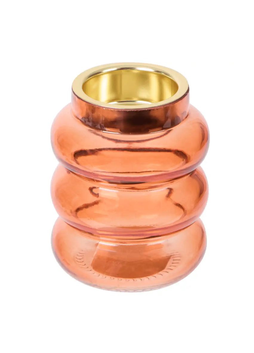 Стеклянный подсвечник Оранжевый Livarno home (363320305)