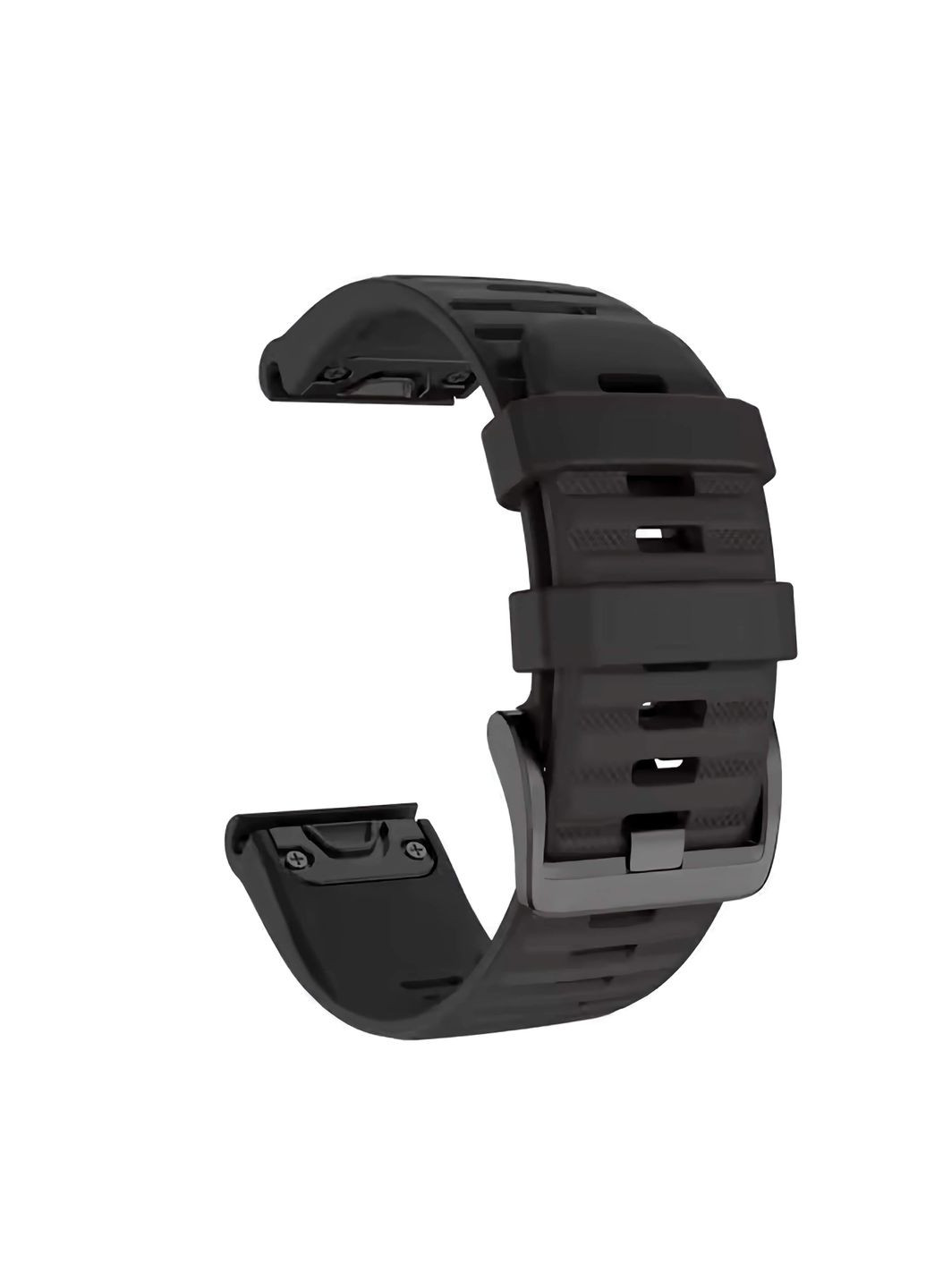 Силіконовий ремінець для годинників Garmin Fenix, Enduro, Tactix - QuickFit 26 мм, чорний X-level (334293956)
