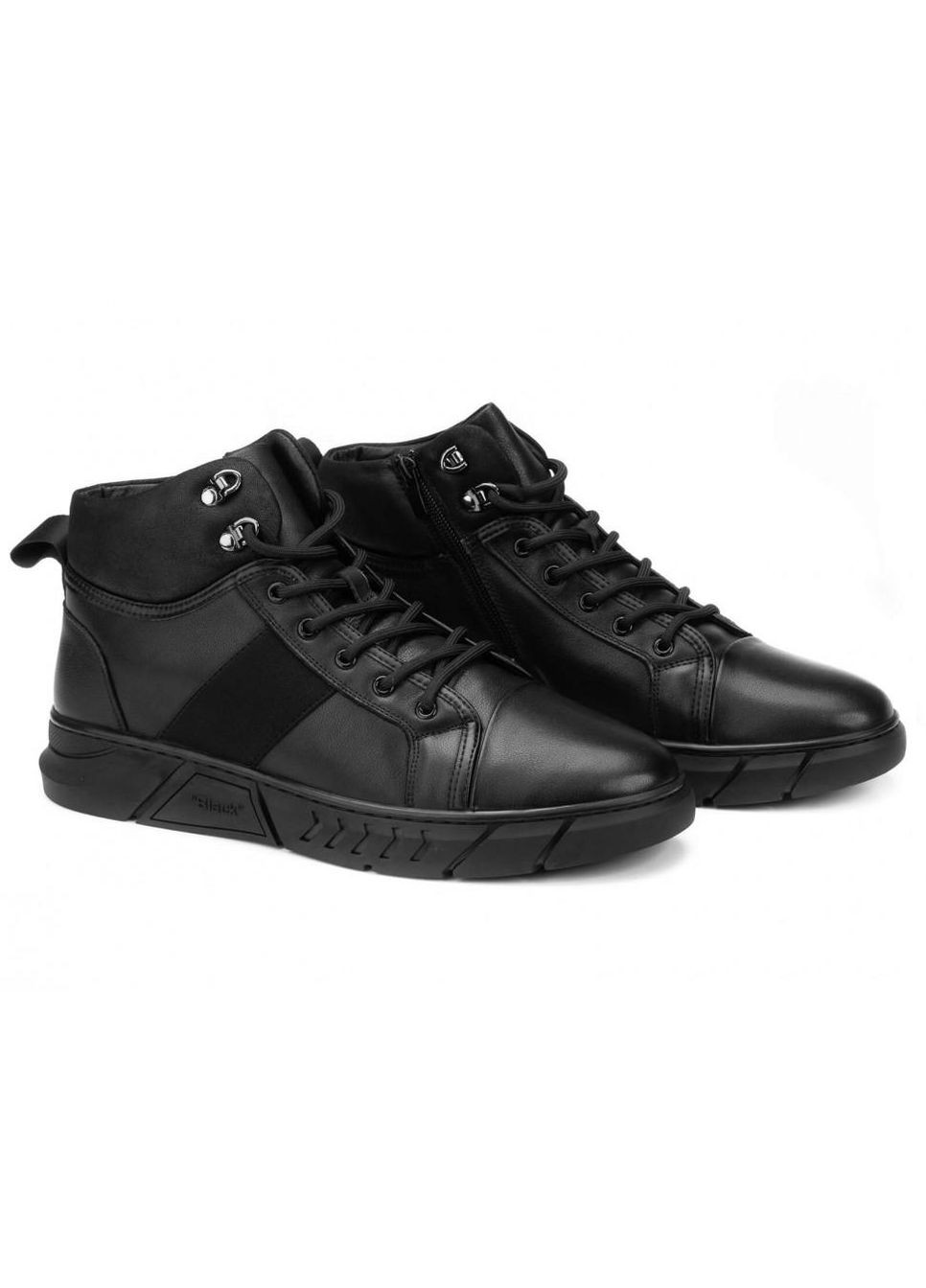 Черные зимние ботинки 7214313-б цвет черный Clemento