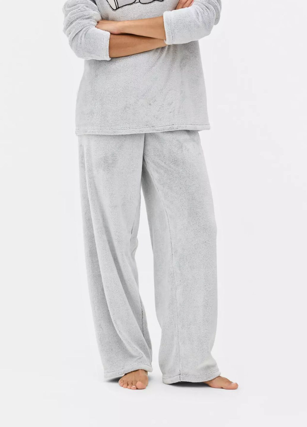Серая зимняя плюшевые пижамные штаны disney для дома и сна Primark