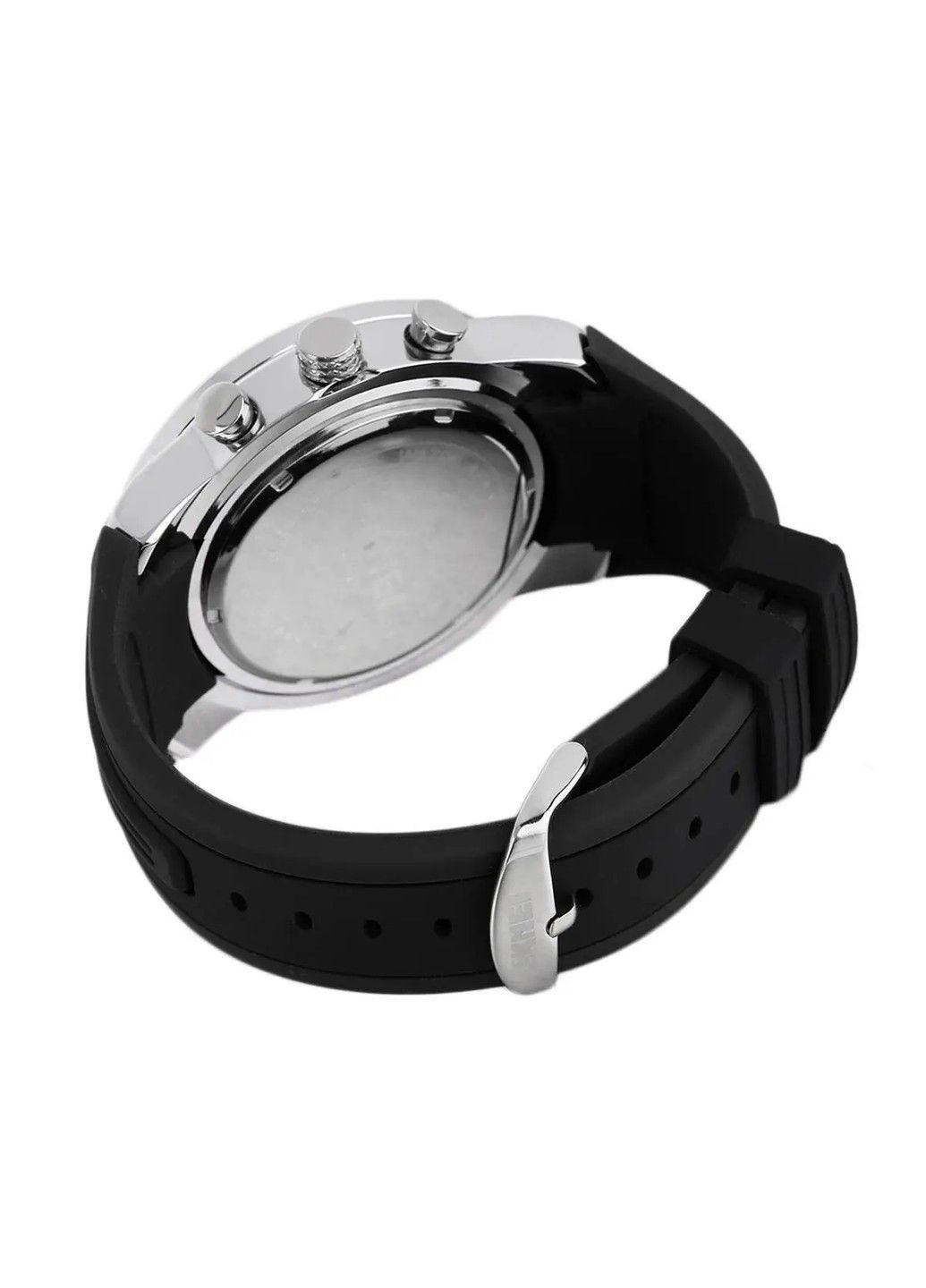 Мужские классические наручные часы 9128 (Черные с черным циферблатом ) Skmei (314483266)