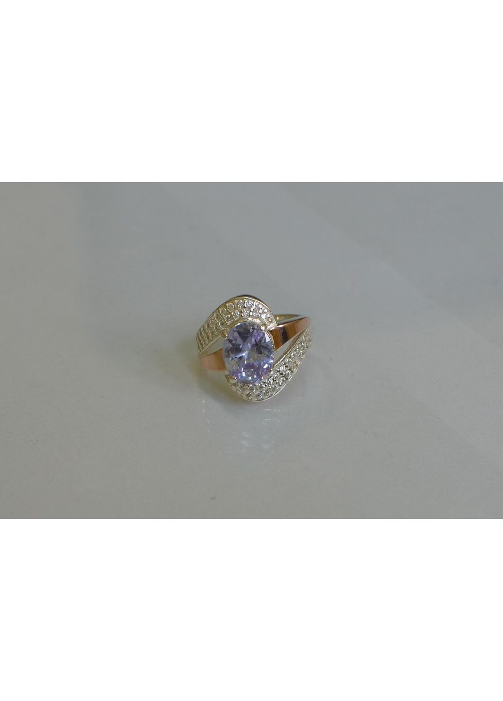 Каблучка срібна з золотими накладками Silver Style (367268290)