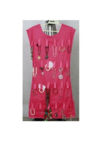 Маленькое розовое платье органайзер для украшений Umbra двухсторонний для хранения ювелирных изделий 35х75 см. ProDobro (365442582)