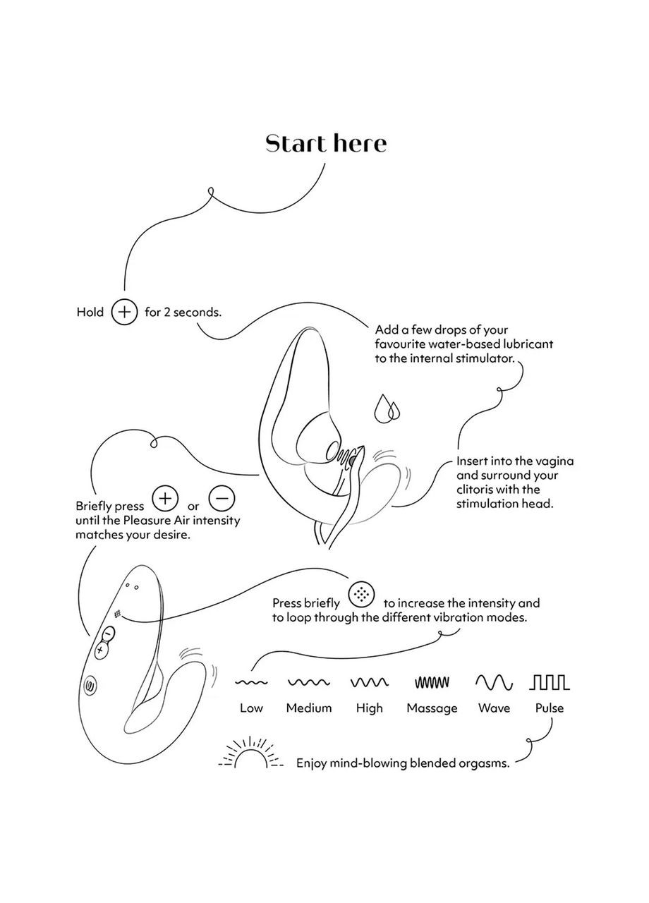 Стимулятор точки G и клитора Blend Rose вакуум и вибрация, нежно-розовый Womanizer (298688470)