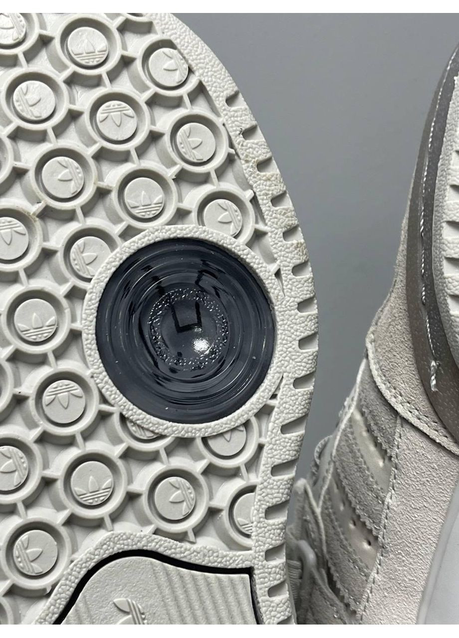 КРОССОВКИ ЖЕНСКИЕ ADIDAS FORUM X BAD BUNNY LIGHT GREY АДИДАС ФОРУМ БЕД БАННИ No Brand серые демисезоны (368888267)