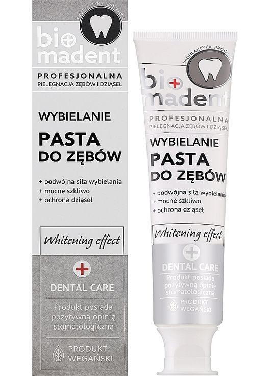 Професійна зубна паста, відбілювальна 100ml (1197038-31097219) Bio Madent (368642139)