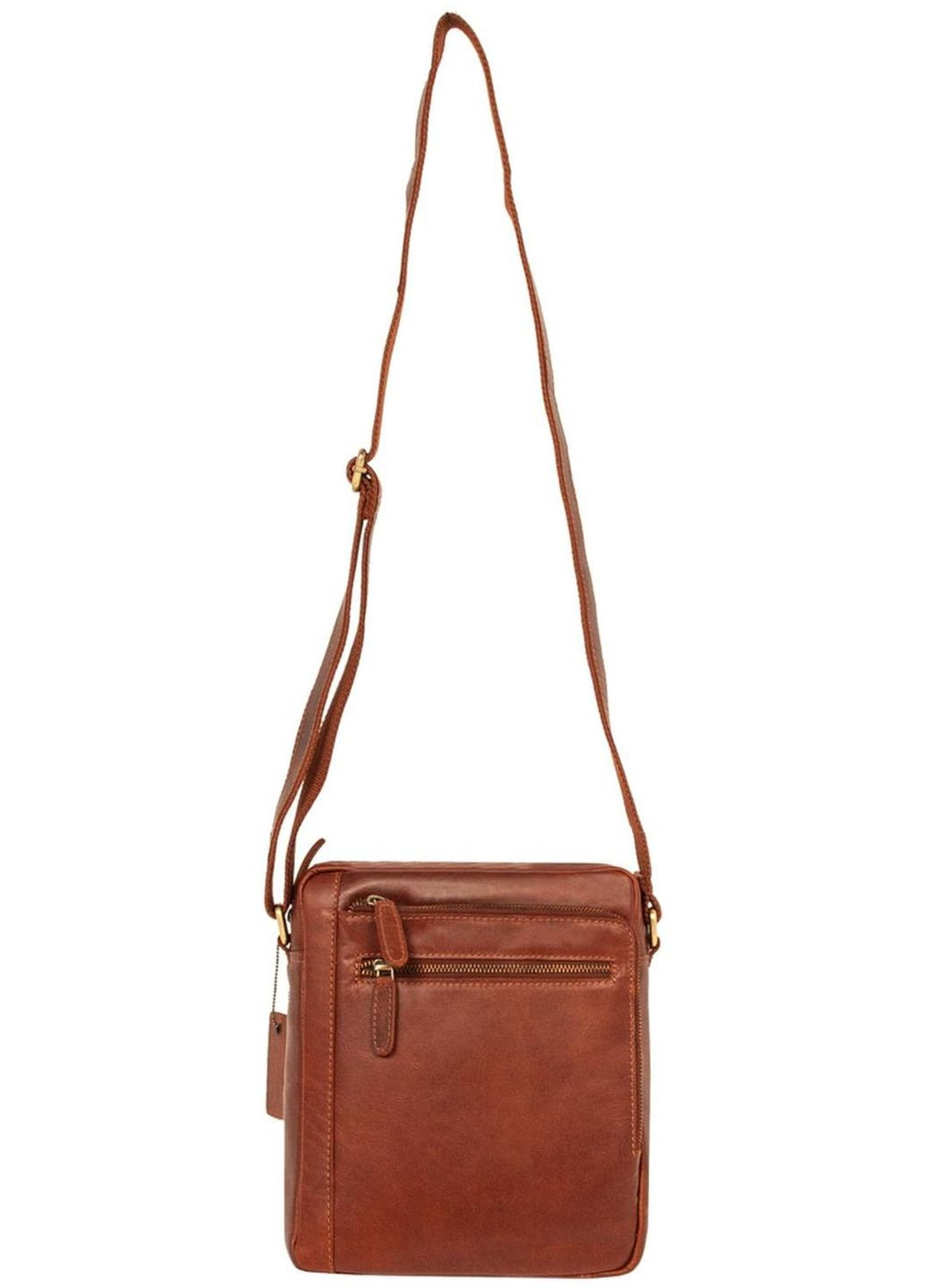 Сумка планшет через плече чоловіча з натуральної шкіри середня Коричневий 36507 Ashwood (353690002)