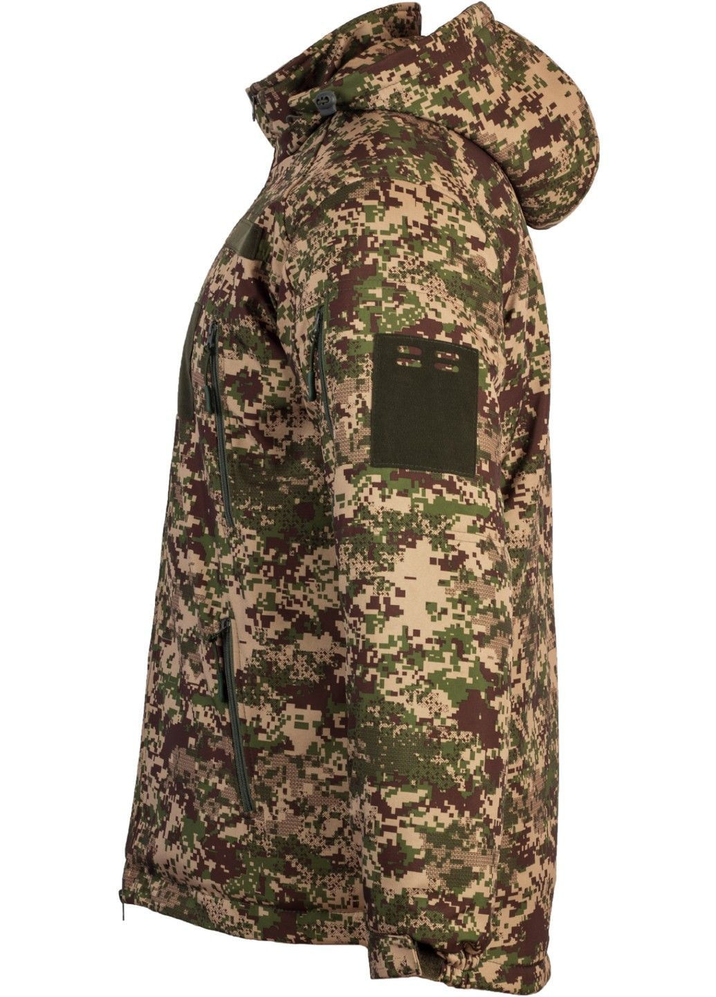 Комбінована зимня copy_куртка зимова softshell max-heat coyote Vik-Tailor