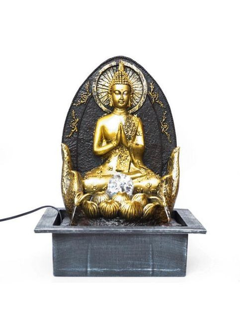 Кімнатний настільний фонтан з підсвічуванням Будда №3 No Brand (348437732)