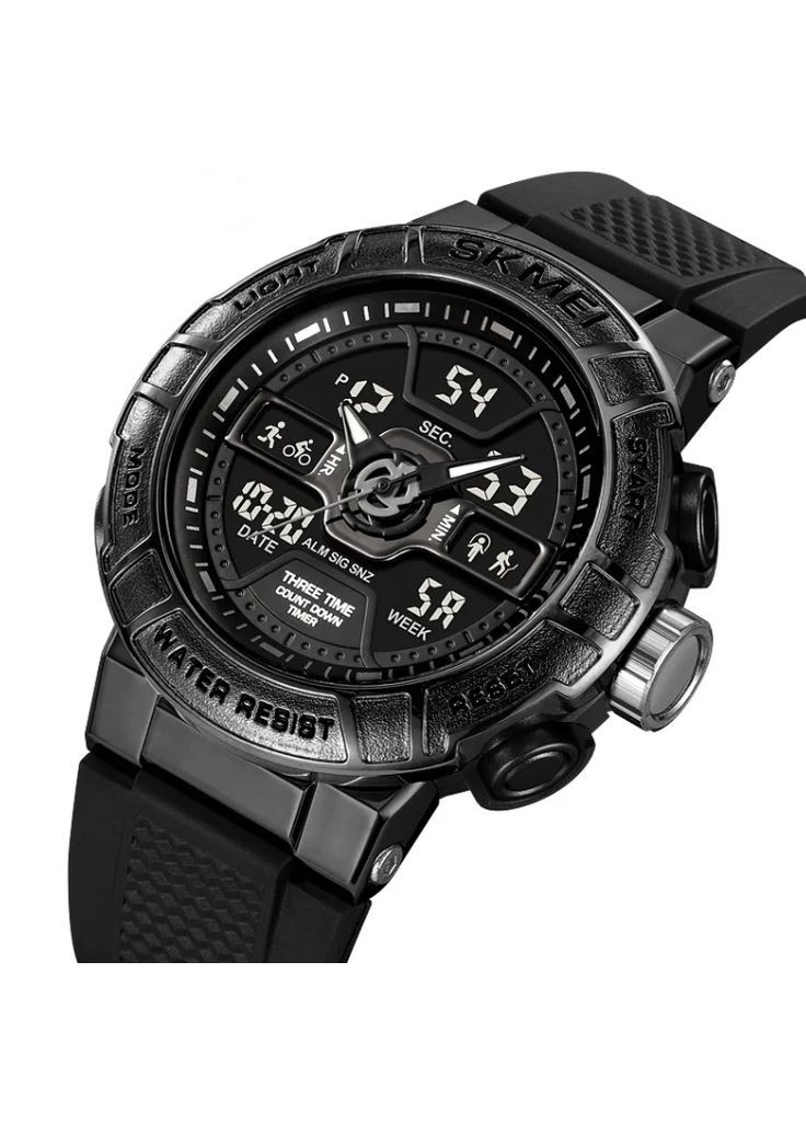 Военные часы Roko Black кварцевые спортивные Skmei (305389087)