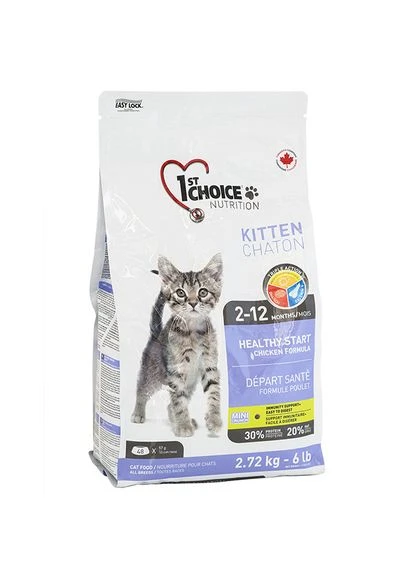 Сухий корм Kitten Healthy Start для кошенят усіх порід 2.72 кг (65672290036) 1st Choice (364789275)