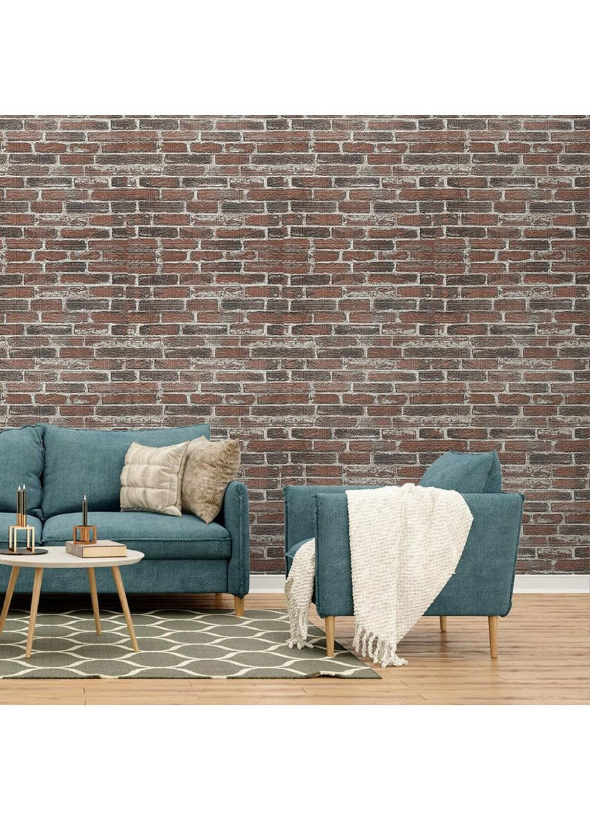 Самоклеюча 3D панель 3080x700x3мм Червона Катеринославська love-shopping Sticker Wall (355797662)