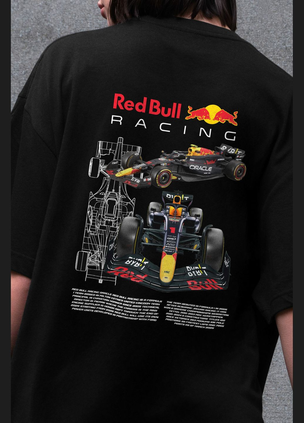 Жіноча Оверсайз Футболка З Принтом Redbull Without - (334205587)