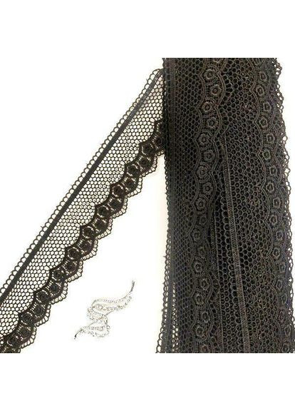 (1 метр) Мереживо макраме Sindtex 6 см колір - чорний (18M-XR12073-2) Plus-plus (352747743)