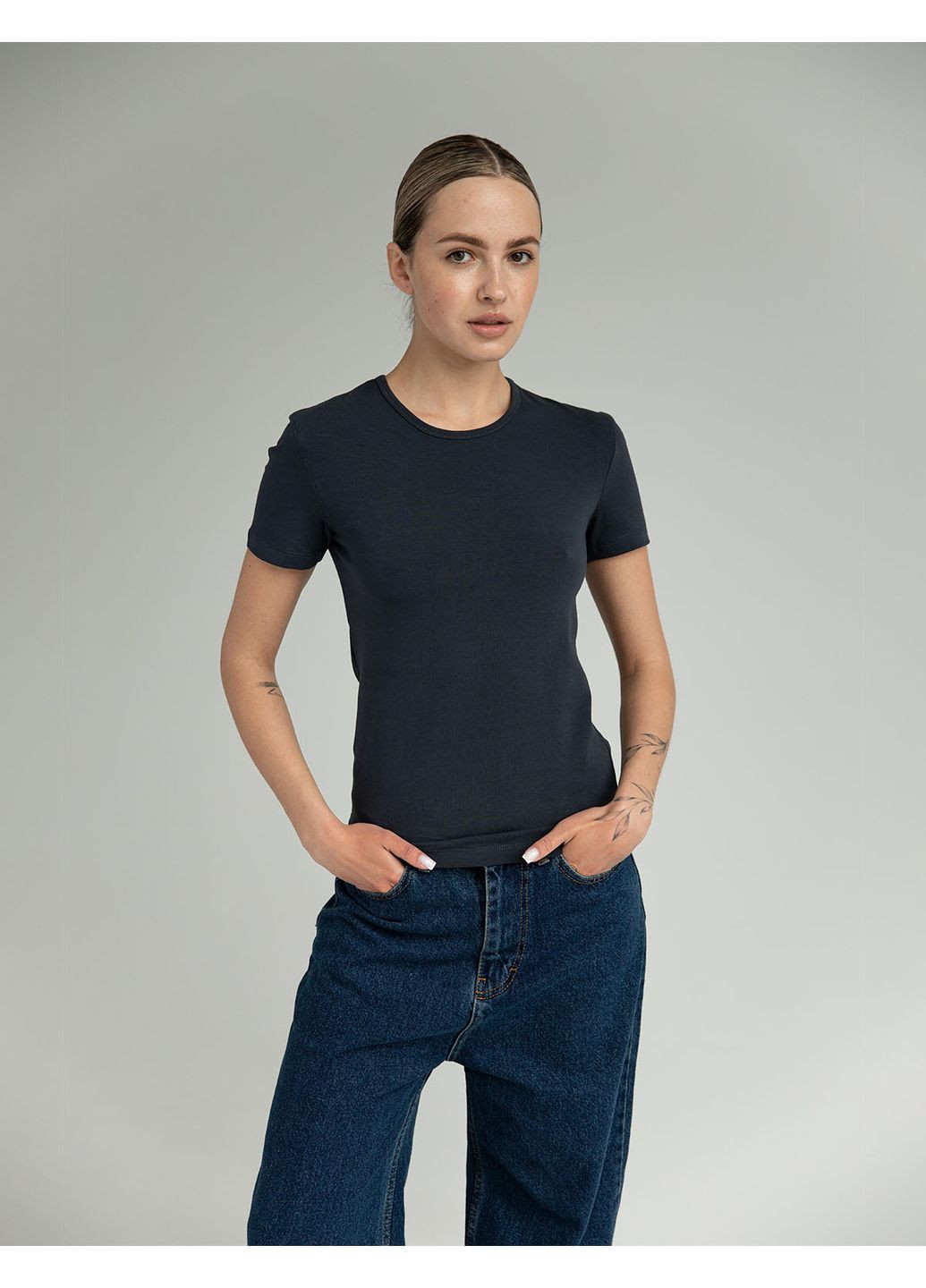 Жіноча приталена футболка (0018500TSNXL) Casual Trend №185 - (362532638)