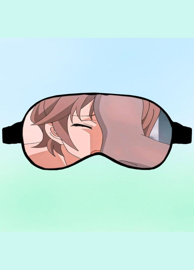 Маска для сну Аніме Цей дурний свин не розуміє мрію дівчинки зайчика #0001 чорна No Brand (315046568)