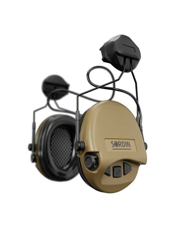 Професійні Активні Тактичні Навушники Адаптер під Шолом Supreme MIL AUX Койот 72308-05-S Sordin (335052491)