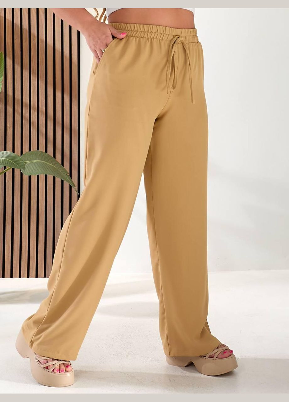 Брюки женские из американского крепа (Мод. 280) 50-52, Песочный Sofia (341322532)