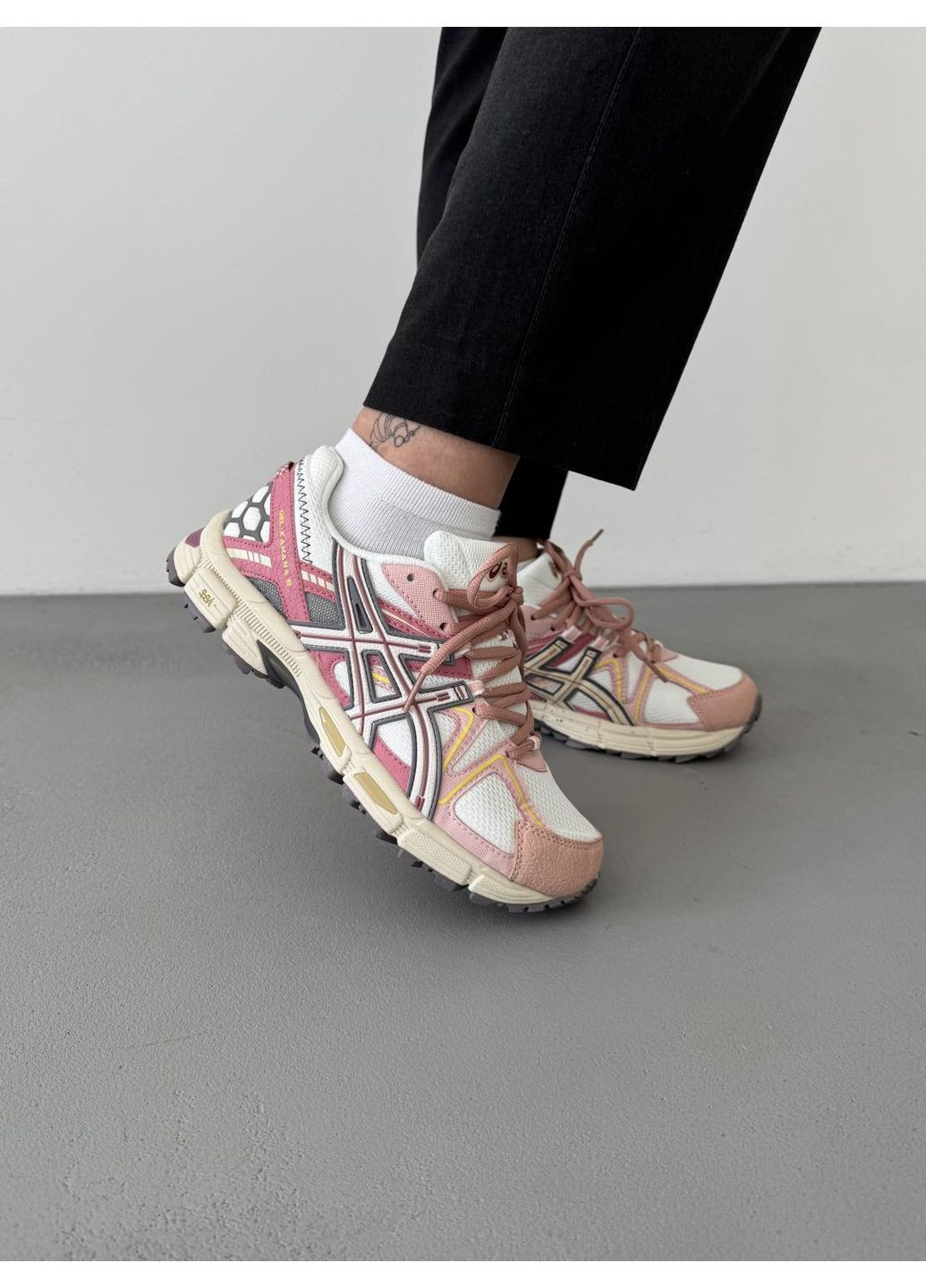 КРОССОВКИ ЖЕНСКИЕ ASICS GEL-KAHANA 8 BEIGE PINK V2 АСИКС ГЕЛЬ КАХАНО No Brand розовые демисезоны (368859647)